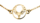 Zlatý náramek TETRAO jelen hlava