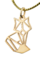 Zlatý prívesok TETRAO líška