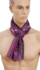 Šátek TETRAO vzor listů - fialová