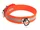 Zgardă reflectorizantă TETRAO Biothane portocaliu 50 cm - carabinier rotativ 