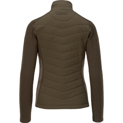 Dámska mikina härkila retrieve insulated dark warm olive - 150106078_F02