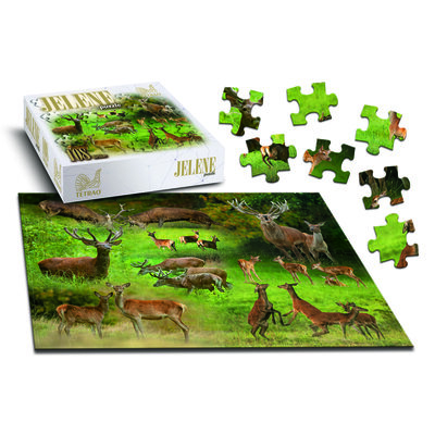 Poľovnícke puzzle tetrao jelene, 108 dielikov - puzzle_108_dielikov_