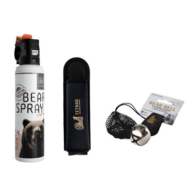 Ultimate balíček proti medveďom - bear spray 150 ml + puzdro (150 ml, 200 ml) + rolnička - ultimate_balicek_proti_medvedom_bear_spray_150ml_puzdro_150ml_200ml_rolnicka_