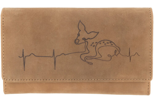 Női bőr pénztárca TETRAO Pulz