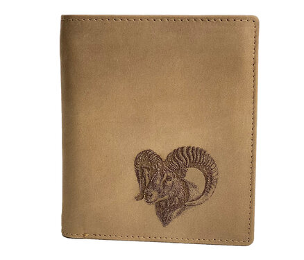 Bőr pénztárca TETRAO - muflon magas