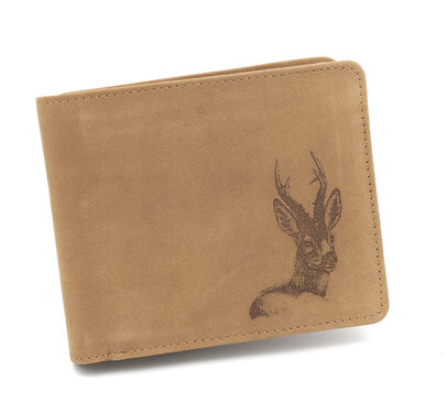 Bőr pénztárca TETRAO - Őzbak fekve