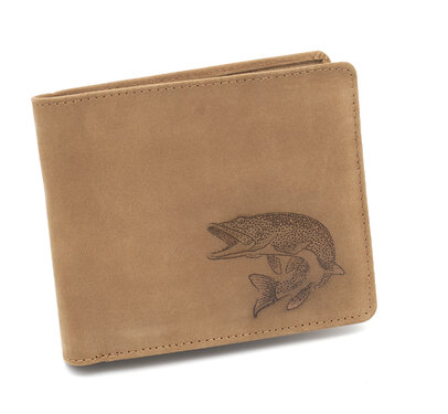  Bőr pénztárca TETRAO csuka vízszintes