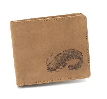  Bőr pénztárca TETRAO harcsa vízszintes