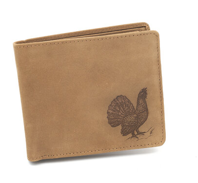  Bőr pénztárca TETRAO siketfajd vízszintes
