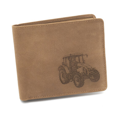Bőr pénztárca TETRAO Szent traktor vízszintes