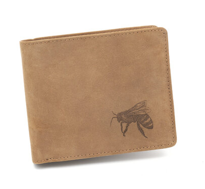  Bőr pénztárca TETRAO méhecske vízszintes