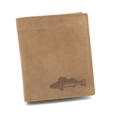  Bőr pénztárca TETRAO fogas magas