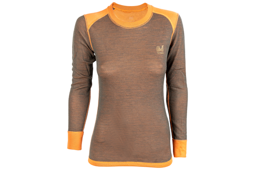 Lenjerie termică damă de vânătoare TETRAO Achillea LADY - Tricou cu mâneci lungi și lână Merino