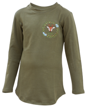 Detské vyšívané tričko TETRAO s dlhým rukávom 