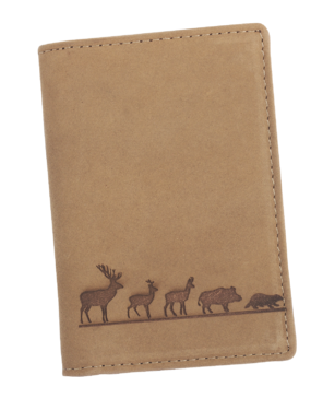 Bőr névjegykártyatartó TETRAO kalappal