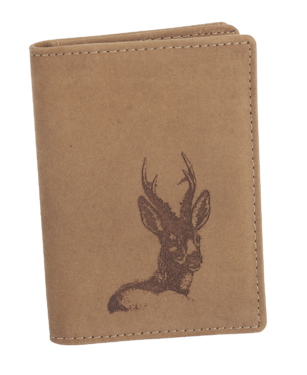 Bőr névjegykártyatartó TETRAO őzbak fej