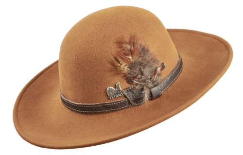 Pălărie de vânătoare pentru damă TETRAO - cognac