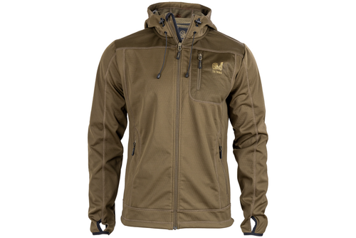 Geacă de vânătoare bărbați TETRAO Urtica cu membrană și glugă – măsliniu