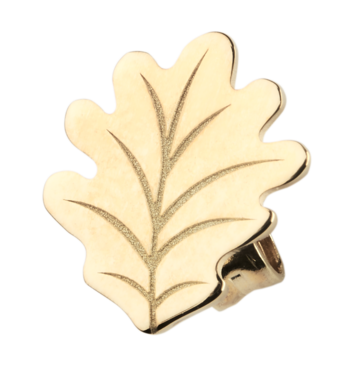 Arany fülbevaló TETRAO tölgyfalevél