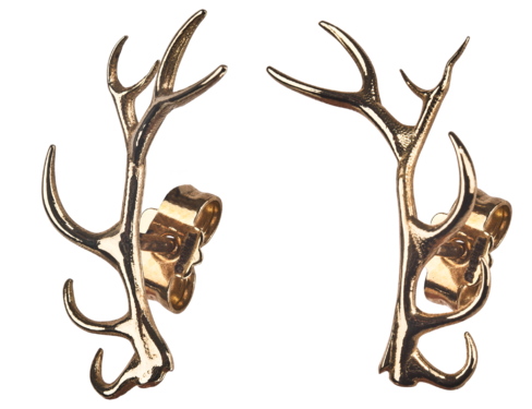 Arany fülbevaló TETRAO szarvas agancs