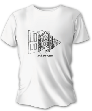 Tricou de vânătoare pentru bărbați TETRAO ușă - alb