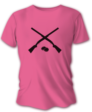 Tricou de vânătoare damă TETRAO pușcă – roz