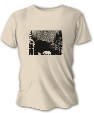 Tricou de vânătoare damă TETRAO urși - culoare nisip