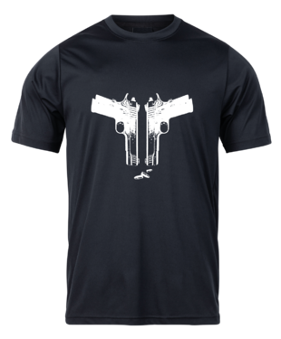 Tricou de vânătoare damă TETRAO arme - negru