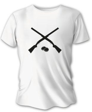Tricou de vânătoare pentru bărbați TETRAO pușcă - alb