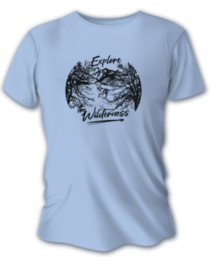 Tricou de vânătoare pentru bărbați TETRAO Explore - albastru