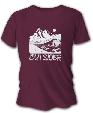 Tricou de vânătoare pentru bărbați TETRAO outsider - burgundia