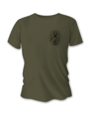 Tricou vânătoare de bărbați TETRAO căprior mic - verde 