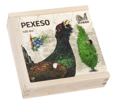 Dřevěné vzdělávací pexeso TETRAO - náš les