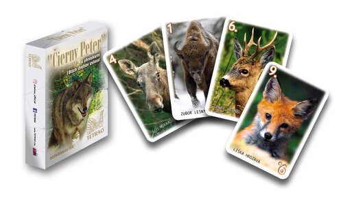 Lovecká hra "Černý Peter" TETRAO - lesní obyvatelé