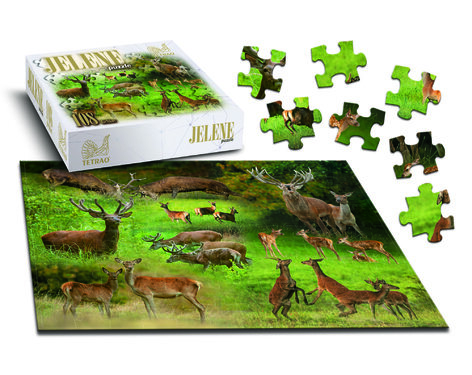 Lovecké puzzle TETRAO jeleny, 108 dílků