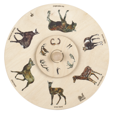 Vzdělávací otočné kolo TETRAO - přiřaď paroží