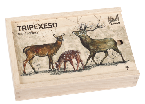 Vzdělávací tripexeso TETRAO - lesní rodinky, 24 dílků