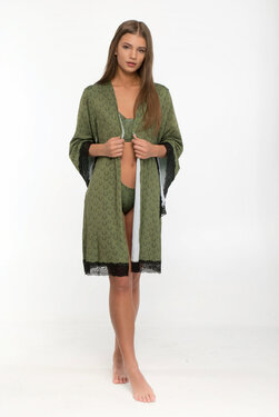 Halat damă de noapte TETRAO cu motiv de vânătoare 