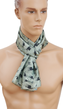 Eșarfă TETRAO cerb - verde deschis