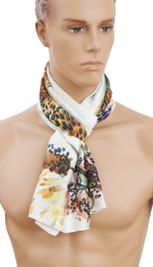 Eșarfă TETRAO fazan mare cu flori