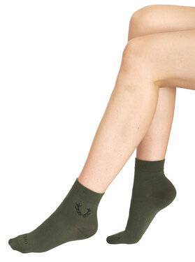 Șosete vesele TETRAO culoare verde cu coarne