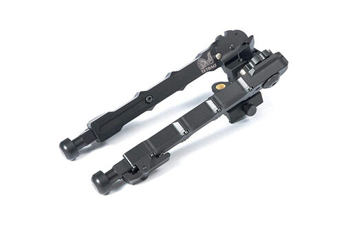 Bipod tactic TETRAO aluminiu, 19-23 cm