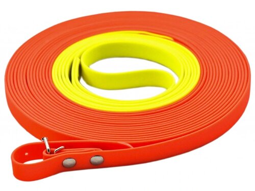 Lesă de teren TETRAO Biothane – bicolor plată 6 m