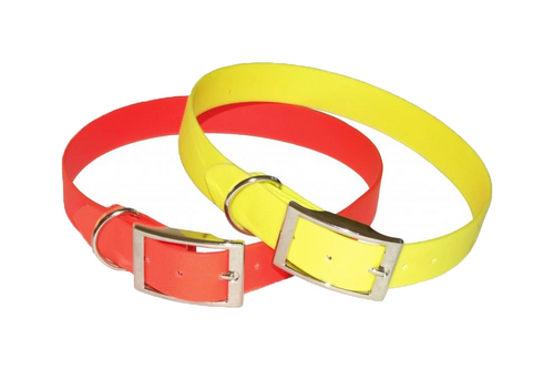 Zgardă reflectorizantă TETRAO Biothane portocaliu 70 cm