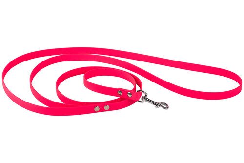 Lesă plimbare TETRAO Biothane roz plată 16 mm