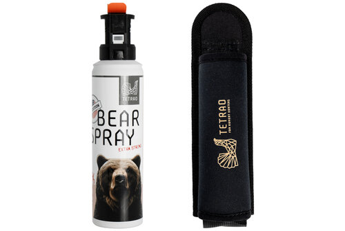 Pachet DUO TETRAO - Bear spray 200 ml + teacă (200 ml, 300 ml)