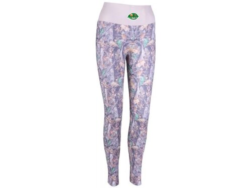 Colanți de vânătoare damă cu imprimeu frunze de stejar TETRAO