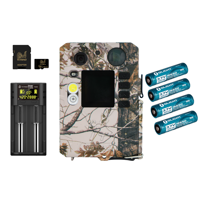 Vadkamera készlet TETRAO Strix 18 27Mpx 940nm + 4db akkumulátor, TETRAO töltő, SD kártya