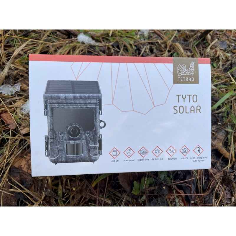Komplet fotopasti TETRAO Tyto Solar 46 Mpx, 940 nm - se solárním panelem 18 Komplet fotopasti TETRAO Tyto Solar 46 Mpx, 940 nm - se solárním panelem 18