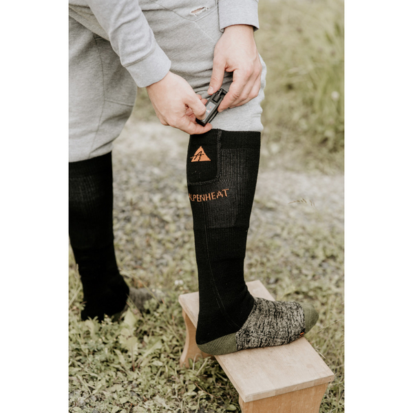 Vyhrievané ponožky Alpenheat FIRE-SOCKS zeleno-čierne 2 Vyhrievané ponožky Alpenheat FIRE-SOCKS zeleno-čierne 2